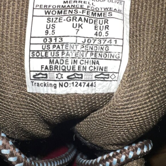 Merrell Hiking Camping Boots 9.5 Women's High-top‎ Lace Up Brown - Picture 8 of 8